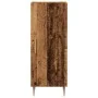 Aparador de madera de ingeniería envejecida 34,5x34x90 cm de , Aparadores - Ref: Foro24-857183, Precio: 65,19 €, Descuento: %