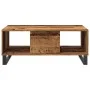 Mesa de centro madera de ingeniería envejecida 90x50x36,5 cm de , Mesas de centro - Ref: Foro24-857340, Precio: 73,33 €, Desc...