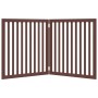 Puerta para perros plegable 2 paneles madera álamo marrón 160cm de , Casetas y cercados para perros - Ref: Foro24-352266, Pre...