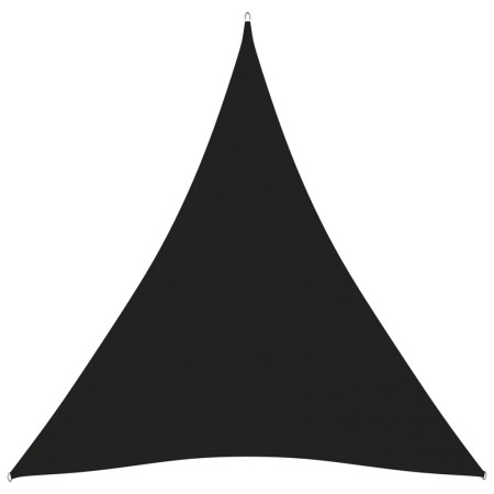 Toldo de vela triangular tela Oxford negro 5x7x7 m de vidaXL, Sombrillas - Ref: Foro24-135787, Precio: 56,05 €, Descuento: %