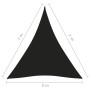 Toldo de vela triangular tela Oxford negro 5x7x7 m de vidaXL, Sombrillas - Ref: Foro24-135787, Precio: 56,05 €, Descuento: %