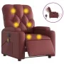Roter Kunstleder-Massagesessel mit Liegefunktion von , Sessel - Ref: Foro24-3204769, Preis: 237,66 €, Rabatt: %