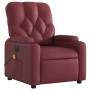 Sillón de masaje reclinable de cuero artificial rojo tinto de , Sillones - Ref: Foro24-3204769, Precio: 262,19 €, Descuento: %