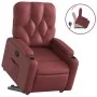 Reclining and lift-up armchair in artificial red wine leather. by , Armchairs - Ref: Foro24-3204776, Price: 283,72 €, Discoun...
