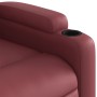 Sillón reclinable elevable cuero artificial rojo tinto de , Sillones - Ref: Foro24-3204776, Precio: 273,34 €, Descuento: %