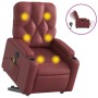 Sillón de masaje elevable eléctrico cuero artificial rojo tinto de , Sillones - Ref: Foro24-3204797, Precio: 327,98 €, Descue...