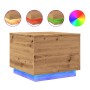 Mesa de centro con luces LED roble artisan 50x50x40 cm de , Mesas de centro - Ref: Foro24-857721, Precio: 70,71 €, Descuento: %