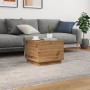 Mesa de centro con luces LED roble artisan 50x50x40 cm de , Mesas de centro - Ref: Foro24-857721, Precio: 70,71 €, Descuento: %