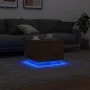 Artisan oak coffee table with LED lights 50x50x40 cm by , Coffee table - Ref: Foro24-857721, Price: 69,79 €, Discount: %