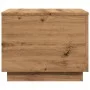 Artisan oak coffee table with LED lights 50x50x40 cm by , Coffee table - Ref: Foro24-857721, Price: 69,79 €, Discount: %