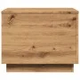 Artisan oak coffee table with LED lights 50x50x40 cm by , Coffee table - Ref: Foro24-857721, Price: 69,79 €, Discount: %