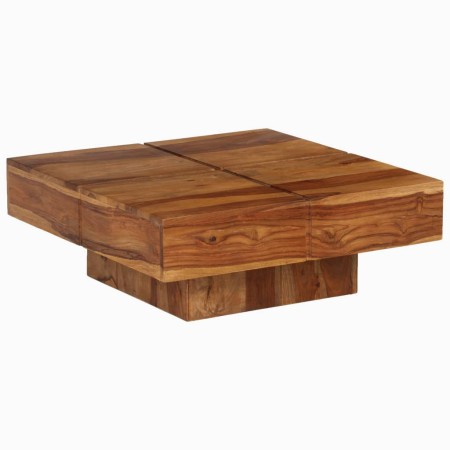 Mesa de centro de madera maciza de acacia 80x80x30 cm en Mesas de centro | Comprar online en Foru.es