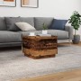 Mesa de centro con luces LED madera envejecida 50x50x40 cm de , Mesas de centro - Ref: Foro24-857720, Precio: 58,62 €, Descue...