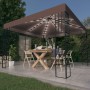 Carpa cenador de jardín con tira de luces LED 3x3 m taupé de , Carpas y cenadores - Ref: Foro24-3070324, Precio: 255,55 €, De...