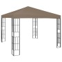 Carpa cenador de jardín con tira de luces LED 3x3 m taupé de , Carpas y cenadores - Ref: Foro24-3070324, Precio: 255,55 €, De...