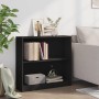 Estantería de madera contrachapada negro 80x24x75 cm de , Librerías y estanterías - Ref: Foro24-800892, Precio: 57,05 €, Desc...