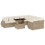 Juego de sofás jardín con cojines beige 10 pzas ratán sintético de , Conjuntos de jardín - Ref: Foro24-3268758, Precio: 782,5...