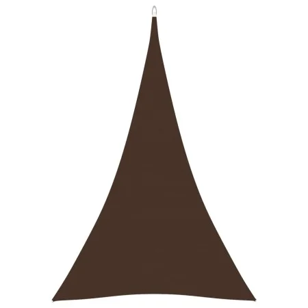 Toldo de vela triangular tela Oxford marrón 4x5x5 m de vidaXL, Sombrillas - Ref: Foro24-135839, Precio: 36,01 €, Descuento: %