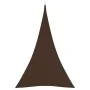 Toldo de vela triangular tela Oxford marrón 4x5x5 m de vidaXL, Sombrillas - Ref: Foro24-135839, Precio: 36,01 €, Descuento: %