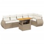 Set sofás de jardín 7 piezas y cojines ratán sintético beige de , Conjuntos de jardín - Ref: Foro24-3272206, Precio: 527,71 €...