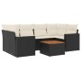 Set de comedor de jardín 7 pzas y cojines ratán sintético negro de , Conjuntos de jardín - Ref: Foro24-3256350, Precio: 446,7...