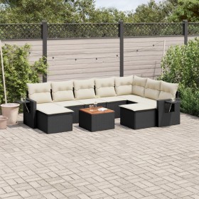 Set de sofás de jardín 10 pzas cojines ratán sintético negro de , Conjuntos de jardín - Ref: Foro24-3257176, Precio: 571,87 €...