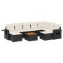 Set de sofás de jardín 10 pzas cojines ratán sintético negro de , Conjuntos de jardín - Ref: Foro24-3257176, Precio: 571,87 €...