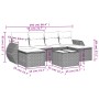 Set de comedor de jardín 7 pzas y cojines ratán sintético negro de , Conjuntos de jardín - Ref: Foro24-3254063, Precio: 410,9...
