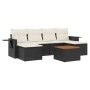 Set de comedor de jardín 7 pzas y cojines ratán sintético negro de , Conjuntos de jardín - Ref: Foro24-3257015, Precio: 397,5...