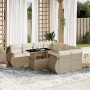Set de sofás de jardín 9 pzas con cojines ratán sintético beige de , Conjuntos de jardín - Ref: Foro24-3268428, Precio: 676,6...