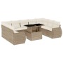 Juego de sofás jardín con cojines beige 10 pzas ratán sintético de , Conjuntos de jardín - Ref: Foro24-3268738, Precio: 782,5...