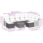 Set de sofás de jardín 10 pzas cojines ratán sintético negro de , Conjuntos de jardín - Ref: Foro24-3260628, Precio: 568,55 €...