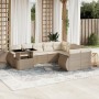 Juego de sofás jardín con cojines beige 10 pzas ratán sintético de , Conjuntos de jardín - Ref: Foro24-3268768, Precio: 782,5...