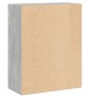 Estantería 2 niveles contrachapada gris hormigón 60x30x76,5cm de , Librerías y estanterías - Ref: Foro24-800967, Precio: 38,7...