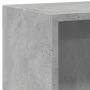 Estantería 2 niveles contrachapada gris hormigón 60x30x76,5cm de , Librerías y estanterías - Ref: Foro24-800967, Precio: 38,4...