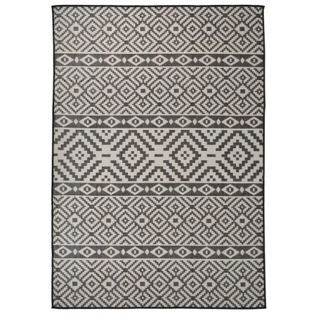 Alfombra de exterior de tejido plano rayas negras 140x200 cm von , Teppiche - Ref: Foro24-340852, Preis: 45,51 €, Rabatt: %