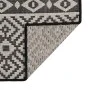 Alfombra de exterior de tejido plano rayas negras 140x200 cm von , Teppiche - Ref: Foro24-340852, Preis: 45,51 €, Rabatt: %