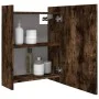 Armario con espejo baño madera roble ahumado 62,5x20,5x64 cm de , Tocadores de baño - Ref: Foro24-826351, Precio: 63,98 €, De...