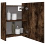 Armario con espejo baño madera roble ahumado 62,5x20,5x64 cm de , Tocadores de baño - Ref: Foro24-826351, Precio: 64,93 €, De...