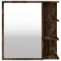 Armario con espejo baño madera roble ahumado 62,5x20,5x64 cm de , Tocadores de baño - Ref: Foro24-826351, Precio: 63,98 €, De...