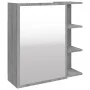 Armario y espejo baño contrachapada gris Sonoma 62,5x20,5x64 cm de , Tocadores de baño - Ref: Foro24-826352, Precio: 62,28 €,...
