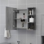 Armario y espejo baño contrachapada gris Sonoma 62,5x20,5x64 cm de , Tocadores de baño - Ref: Foro24-826352, Precio: 63,30 €,...