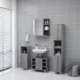 Armario y espejo baño contrachapada gris Sonoma 62,5x20,5x64 cm de , Tocadores de baño - Ref: Foro24-826352, Precio: 62,28 €,...
