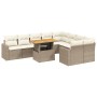 Juego de sofás jardín con cojines beige 10 pzas ratán sintético de , Conjuntos de jardín - Ref: Foro24-3271471, Precio: 679,6...
