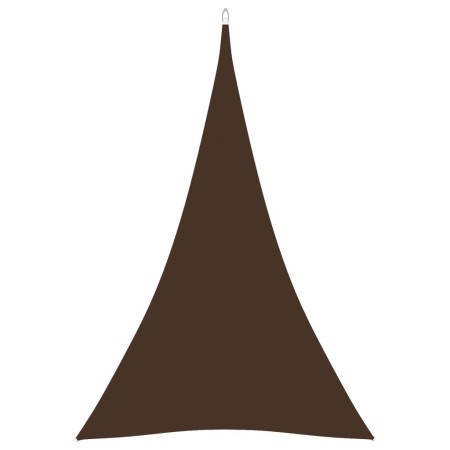 Toldo de vela triangular tela Oxford marrón 3x4x4 m de vidaXL, Sombrillas - Ref: Foro24-135834, Precio: 25,23 €, Descuento: %