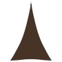 Toldo de vela triangular tela Oxford marrón 3x4x4 m de vidaXL, Sombrillas - Ref: Foro24-135834, Precio: 25,23 €, Descuento: %