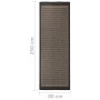 Alfombra de exterior de tejido plano marrón oscuro 80x250 cm de , Alfombras - Ref: Foro24-340842, Precio: 42,11 €, Descuento: %