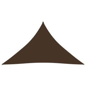 Toldo de vela triangular tela Oxford marrón 5x5x6 m de vidaXL, Sombrillas - Ref: Foro24-135843, Precio: 43,02 €, Descuento: %