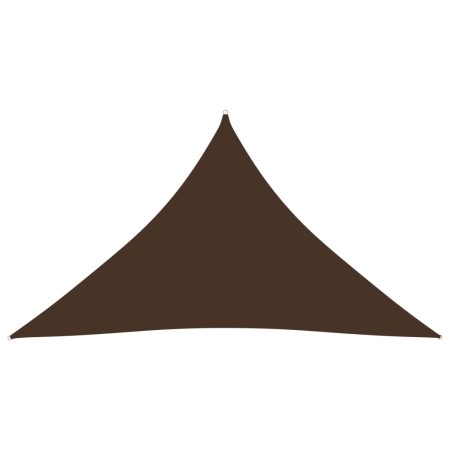 Toldo de vela triangular tela Oxford marrón 5x5x6 m de vidaXL, Sombrillas - Ref: Foro24-135843, Precio: 43,79 €, Descuento: %