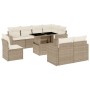 Set de sofás de jardín 9 pzas con cojines ratán sintético beige de , Conjuntos de jardín - Ref: Foro24-3267408, Precio: 652,8...